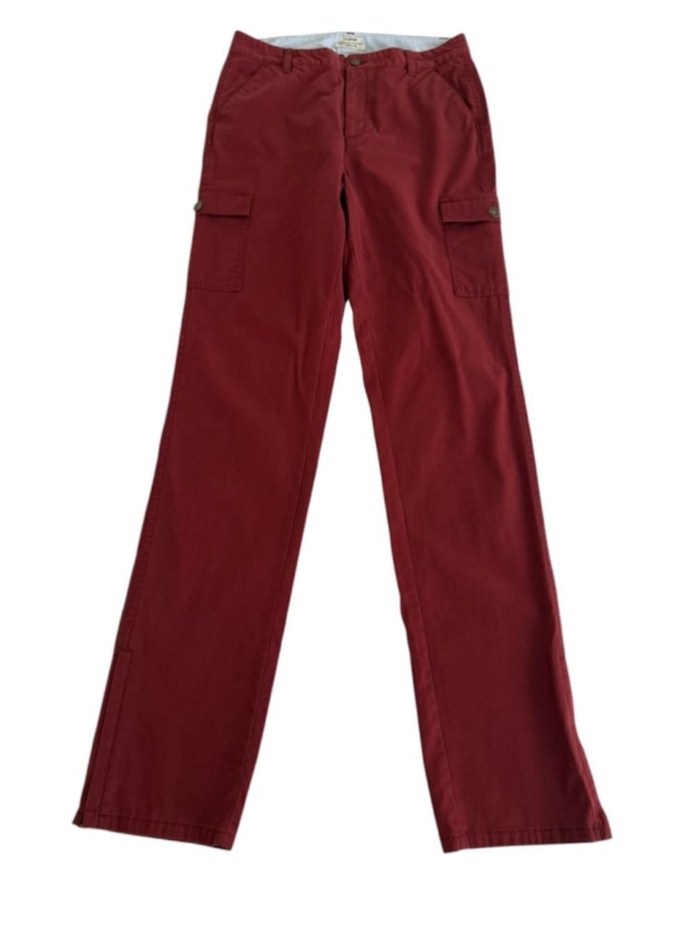 L.L.Bean Red Classic Fit Straight Leg Cargo Pants Size 8 Tall